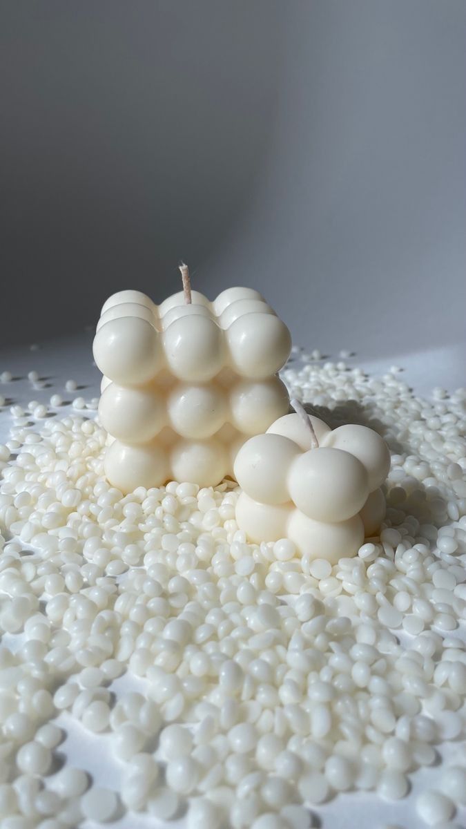 Molde Cubo de Burbujas Grande + Pequeño | Diseño Viral para Velas