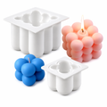 Molde Cubo de Burbujas Grande + Pequeño | Diseño Viral para Velas