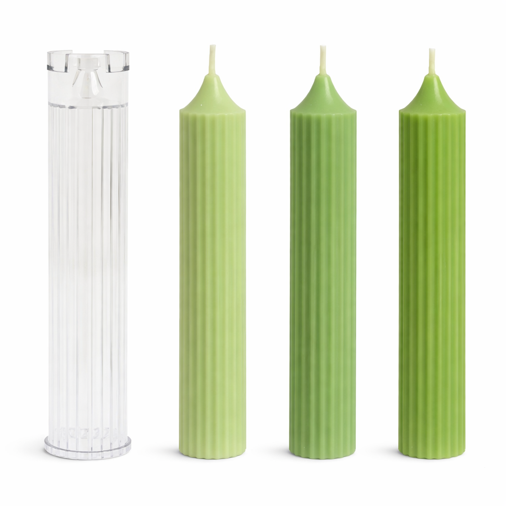 Molde para Velas 18 cm Tipo Candelabro Plástico Profesional Reutilizable