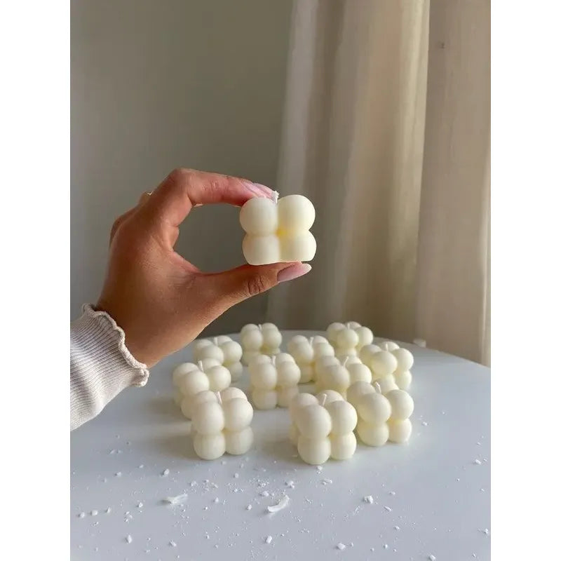 Molde Pequeño Burbuja Doble De Silicona Velas Y Jabones 2