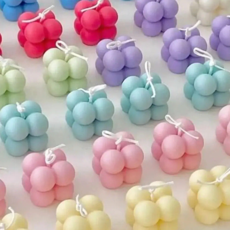 Molde Pequeño Burbuja Doble De Silicona Velas Y Jabones 2