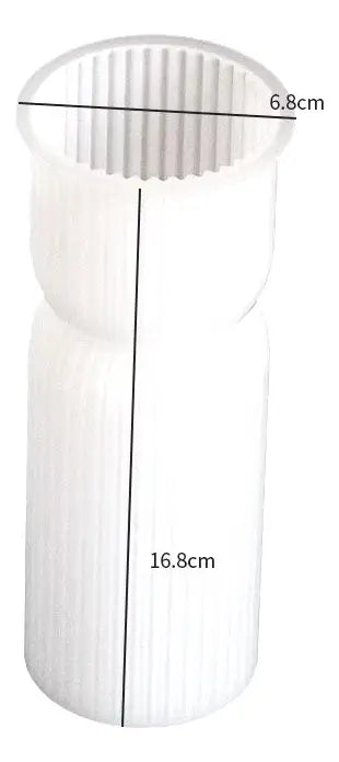 Set 2 Moldes de Silicona para Velas Acanaladas Diseño lineas 11 y 17 cm